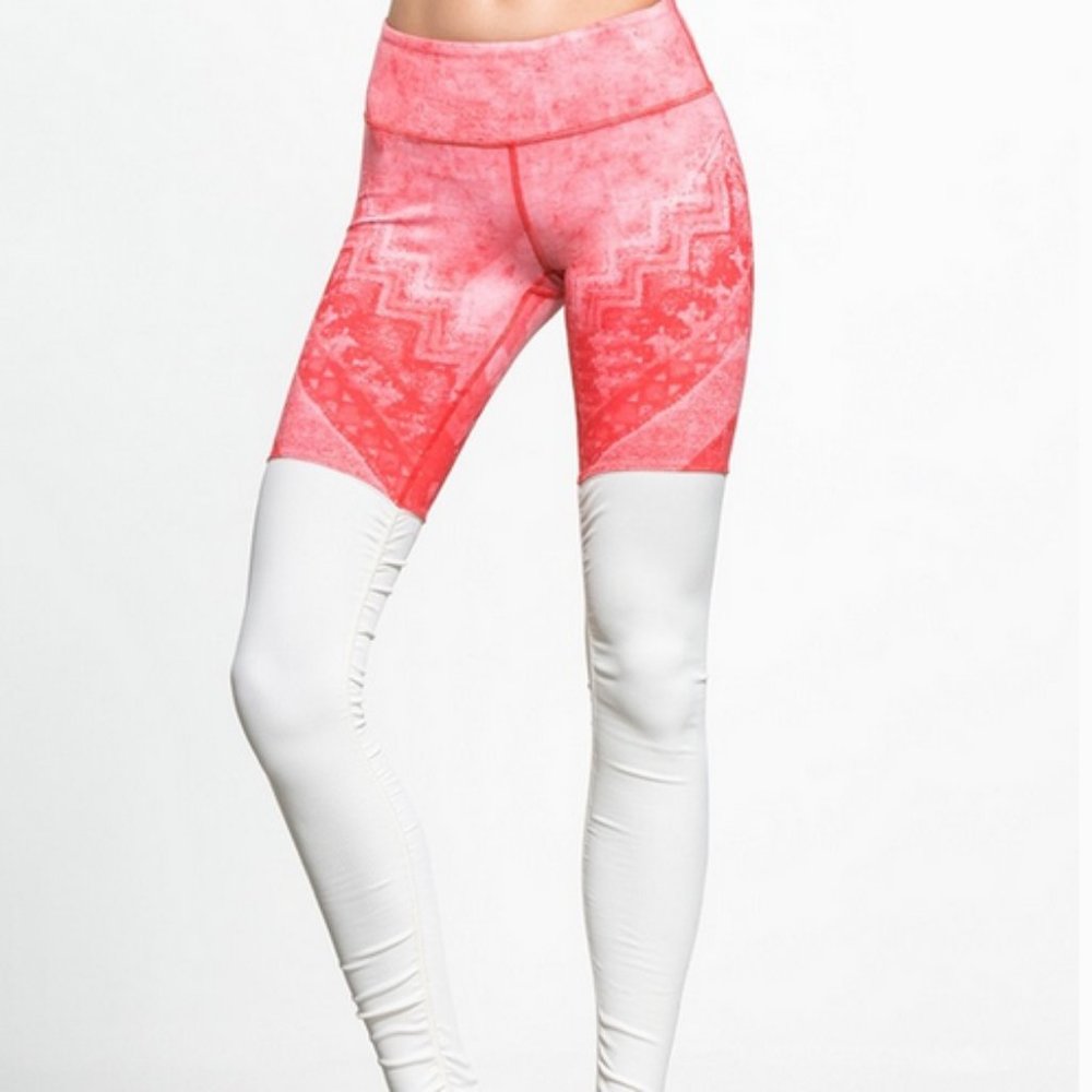 💫HP🎉 ALO Goddess Legging Poppy Casbah/Cream